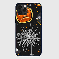 Чехол для iPhone 12 Pro Атмосфера хэллоуина, цвет: 3D-черный