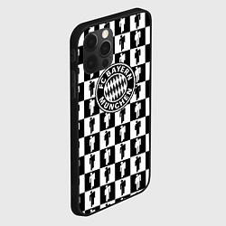 Чехол для iPhone 12 Pro Бавария Мюнхен люди паттерн текстура, цвет: 3D-черный — фото 2