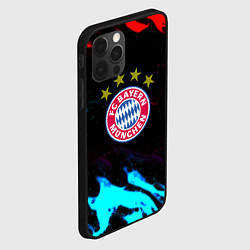 Чехол для iPhone 12 Pro Бавария Мюнхен неоновый огонь, цвет: 3D-черный — фото 2