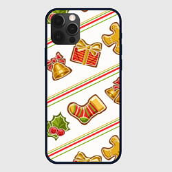 Чехол для iPhone 12 Pro Рождественский дух, цвет: 3D-черный
