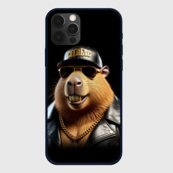 Чехол iPhone 12 Pro Капибара в бейсболке