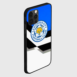 Чехол для iPhone 12 Pro Лестер сити геометрия полосы, цвет: 3D-черный — фото 2