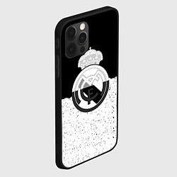 Чехол для iPhone 12 Pro Реал Мадрид лого ночь текстура, цвет: 3D-черный — фото 2
