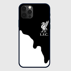 Чехол для iPhone 12 Pro Ливерпуль краски разводы, цвет: 3D-черный