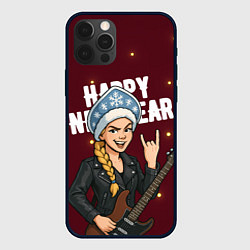Чехол iPhone 12 Pro Снегурочка рокерша