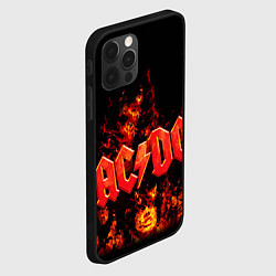 Чехол для iPhone 12 Pro AC/DC Flame, цвет: 3D-черный — фото 2