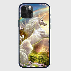 Чехол iPhone 12 Pro Радужный единорог