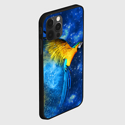 Чехол для iPhone 12 Pro Космический попугай, цвет: 3D-черный — фото 2