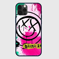 Чехол iPhone 12 Pro Blink-182: Purple Smile