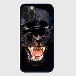 Чехол для iPhone 12 Pro Пантера, цвет: 3D-черный