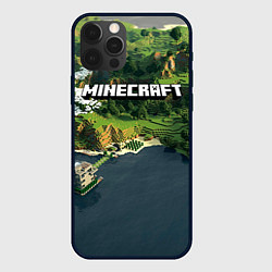 Чехол для iPhone 12 Pro Minecraft Location, цвет: 3D-черный