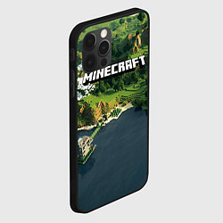 Чехол для iPhone 12 Pro Minecraft Location, цвет: 3D-черный — фото 2