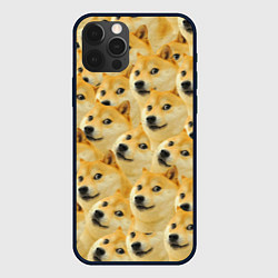 Чехол для iPhone 12 Pro Doge, цвет: 3D-черный