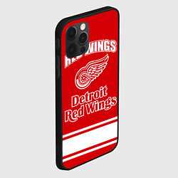 Чехол для iPhone 12 Pro Detroit red wings, цвет: 3D-черный — фото 2