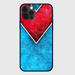 Чехол для iPhone 12 Pro Grunge superhero line - геометрические линии, цвет: 3D-черный