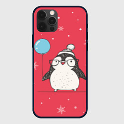 Чехол iPhone 12 Pro Влюбленная пингвинка