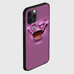 Чехол для iPhone 12 Pro Пластилиновый смайл, цвет: 3D-черный — фото 2
