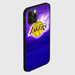 Чехол для iPhone 12 Pro Los Angeles Lakers, цвет: 3D-черный — фото 2
