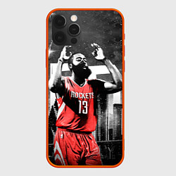 Чехол для iPhone 12 Pro Баскетболист NBA, цвет: 3D-красный