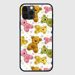 Чехол для iPhone 12 Pro Любимые медвежата, цвет: 3D-черный