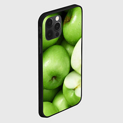 Чехол для iPhone 12 Pro Яблочная, цвет: 3D-черный — фото 2