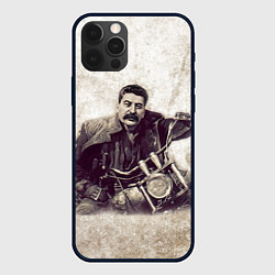 Чехол iPhone 12 Pro Сталин байкер