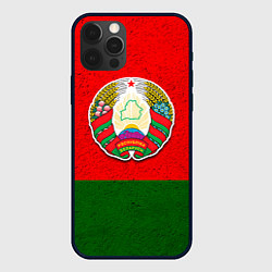 Чехол для iPhone 12 Pro Герб Беларуси, цвет: 3D-черный