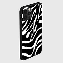 Чехол для iPhone 12 Pro Зебра, цвет: 3D-черный — фото 2