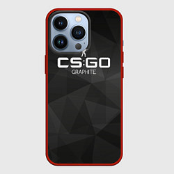 Чехол для iPhone 13 Pro CS:GO Graphite, цвет: 3D-красный