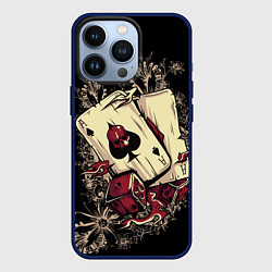 Чехол для iPhone 13 Pro Карты дьявола, цвет: 3D-тёмно-синий
