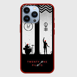 Чехол для iPhone 13 Pro Twenty One Pilots: Lines, цвет: 3D-красный