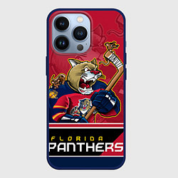 Чехол для iPhone 13 Pro Florida Panthers, цвет: 3D-тёмно-синий