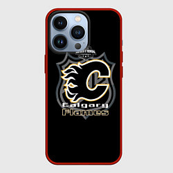 Чехол для iPhone 13 Pro Calgary Flames Team, цвет: 3D-красный