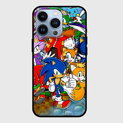 Чехол для iPhone 13 Pro Sonic Stories, цвет: 3D-черный