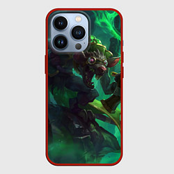 Чехол для iPhone 13 Pro Twitch, цвет: 3D-красный