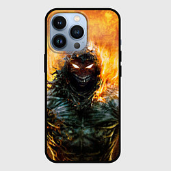 Чехол для iPhone 13 Pro Disturbed: Monster Flame, цвет: 3D-черный