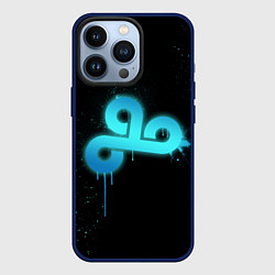 Чехол для iPhone 13 Pro Cloud 9: Black collection, цвет: 3D-тёмно-синий