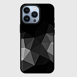 Чехол для iPhone 13 Pro Abstract gray, цвет: 3D-черный