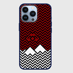 Чехол для iPhone 13 Pro Твин Пикс: Минимализм, цвет: 3D-тёмно-синий