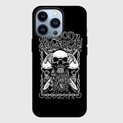 Чехол для iPhone 13 Pro Amon Amarth: Trio Skulls, цвет: 3D-черный