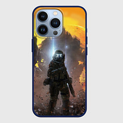 Чехол для iPhone 13 Pro Titanfall: Robots War, цвет: 3D-тёмно-синий
