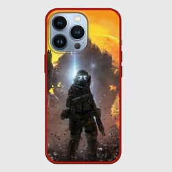 Чехол для iPhone 13 Pro Titanfall: Robots War, цвет: 3D-красный