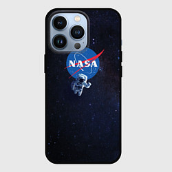 Чехол для iPhone 13 Pro NASA: Hello World, цвет: 3D-черный