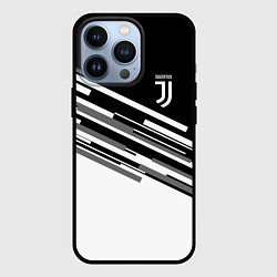 Чехол для iPhone 13 Pro FC Juventus: B&W Line, цвет: 3D-черный