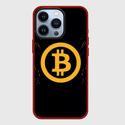 Чехол для iPhone 13 Pro Bitcoin Master, цвет: 3D-красный
