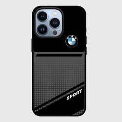 Чехол для iPhone 13 Pro BMW SPORT БМВ СПОРТ, цвет: 3D-черный
