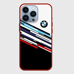 Чехол для iPhone 13 Pro BMW BRAND COLOR БМВ, цвет: 3D-красный