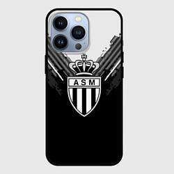 Чехол для iPhone 13 Pro FC Monaco: Black Style, цвет: 3D-черный