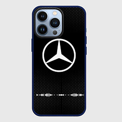 Чехол для iPhone 13 Pro Mercedes: Black Abstract, цвет: 3D-тёмно-синий