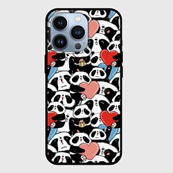 Чехол iPhone 13 Pro Funny Pandas